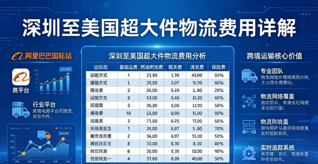 深圳到美国超大件物流费用详解-专业跨境运输服务