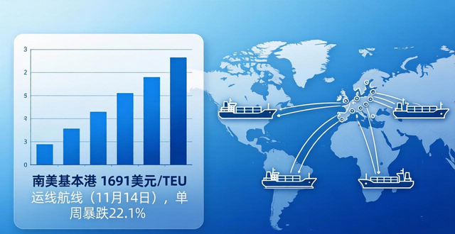 欧洲涨价！北美出货淡季！各航线运价继续调整！南美跌幅达22.1%！