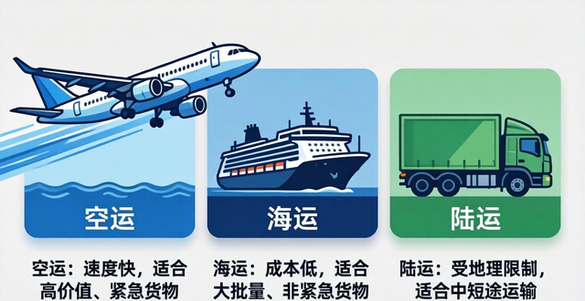 国际快递运输方式对比-全面解析空运、海运与陆运