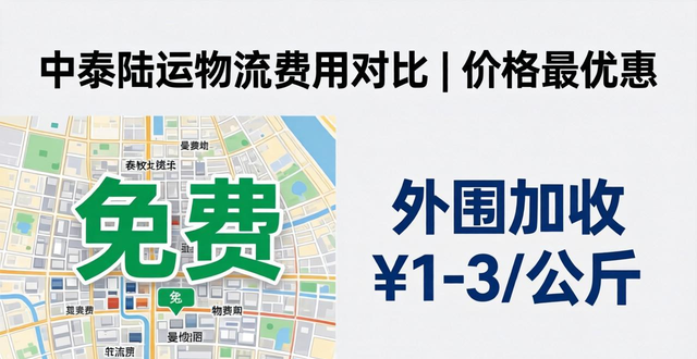 中泰陆运物流费用对比 | 价格最优惠
