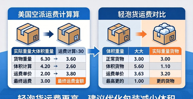 美国空派运费计算方法指南