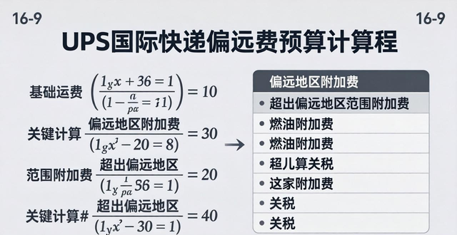 UPS国际快递如何预算偏远费