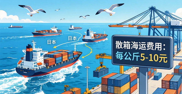 中国到日本的海运费用大概多少?